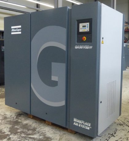 Rotary Screw Compressor GA 90 VSD FF Atlas Copco - Rent to work for ...